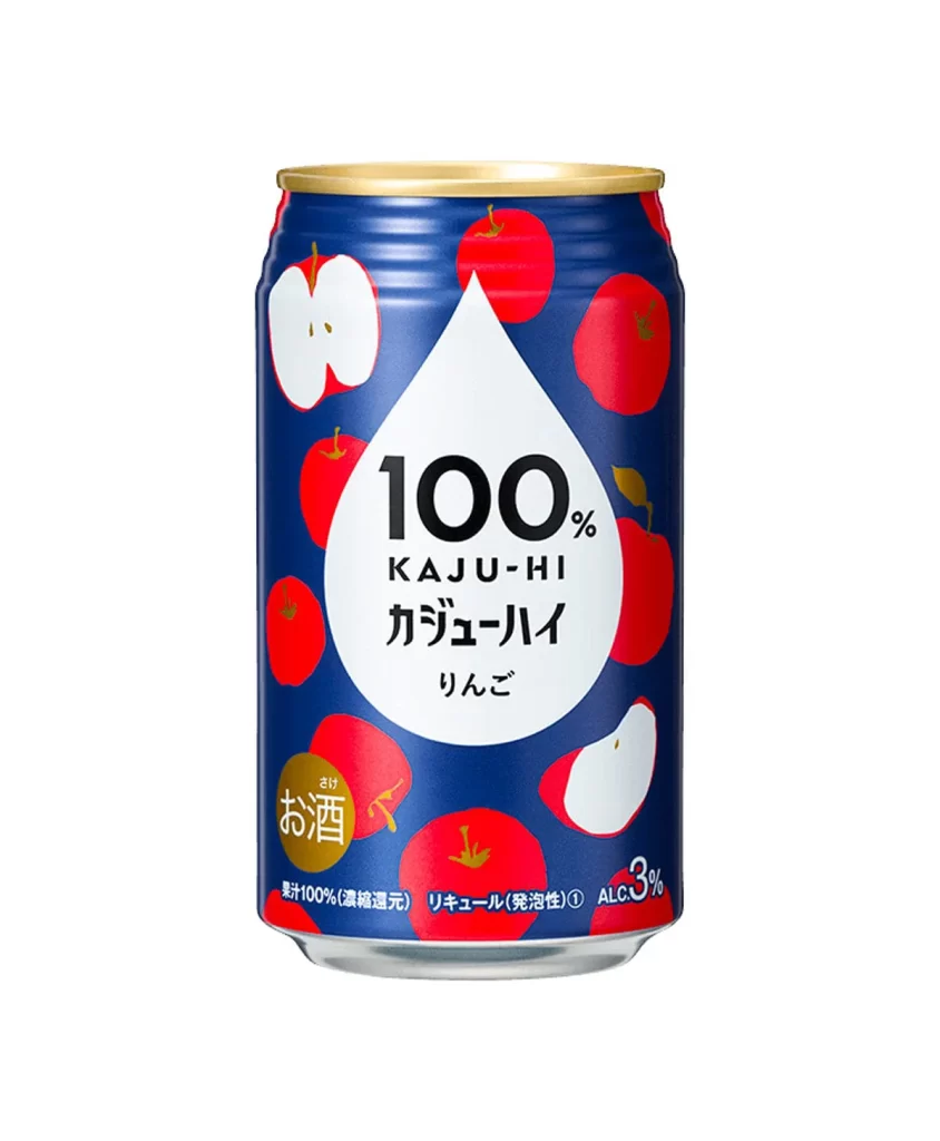 cans 100 KAJU-HI Red Apple CHU-HI 340ml Packaging