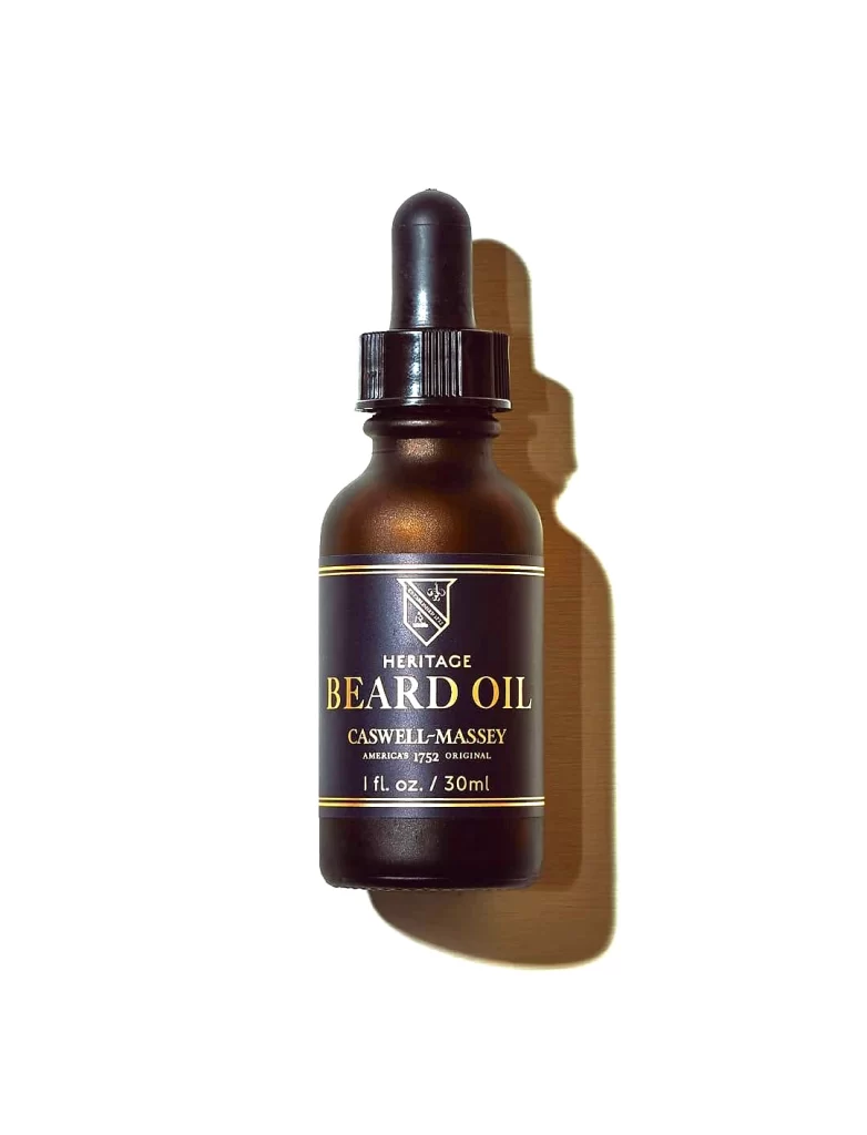Caswell-Massey Heritage Beard Oil Bottle Packaging