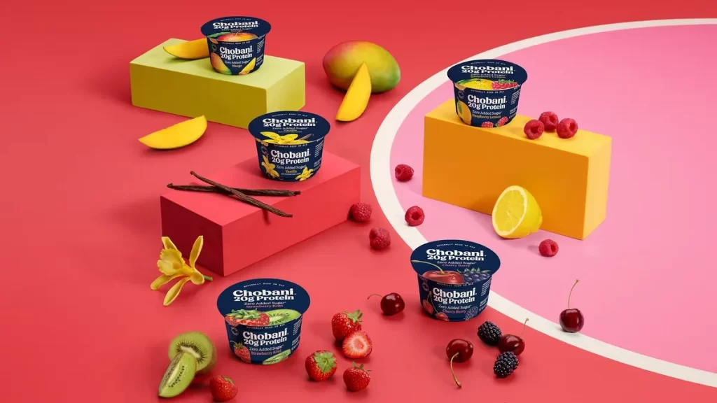 Chobani 20G Protein Drink Mango Vanilla 5 Pack Packaging