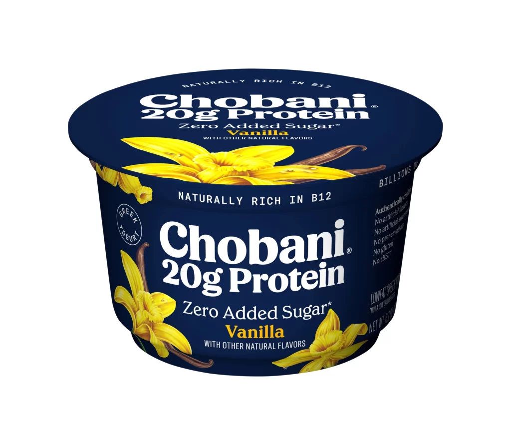 Chobani 20G Protein Drink Vanilla Packaging