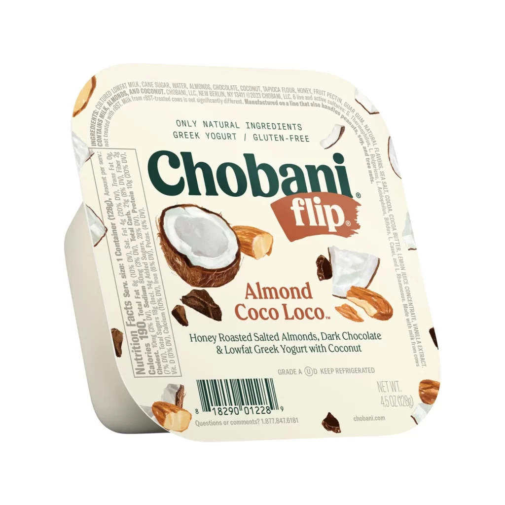 Chobani Flip Almond Coco Loco Packaging