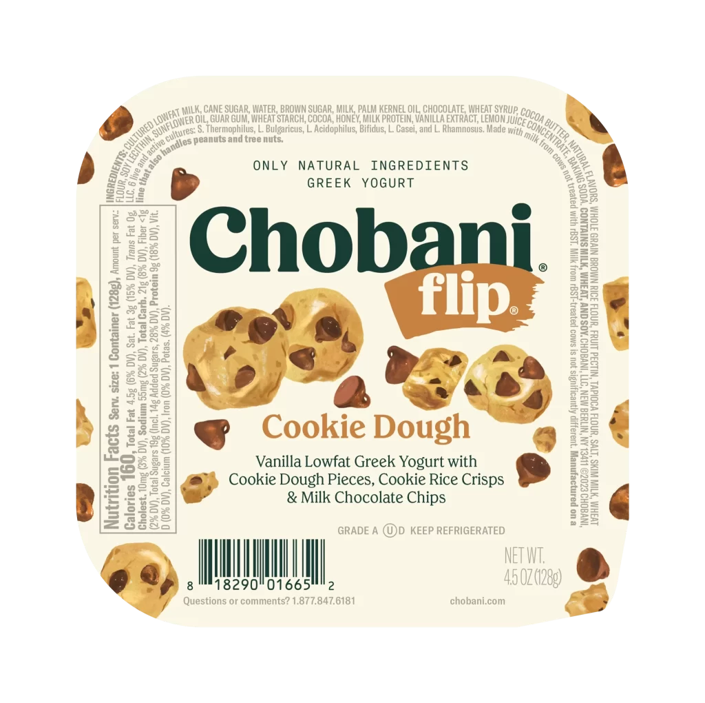 Chobani Flip Cookie Dough Packaging