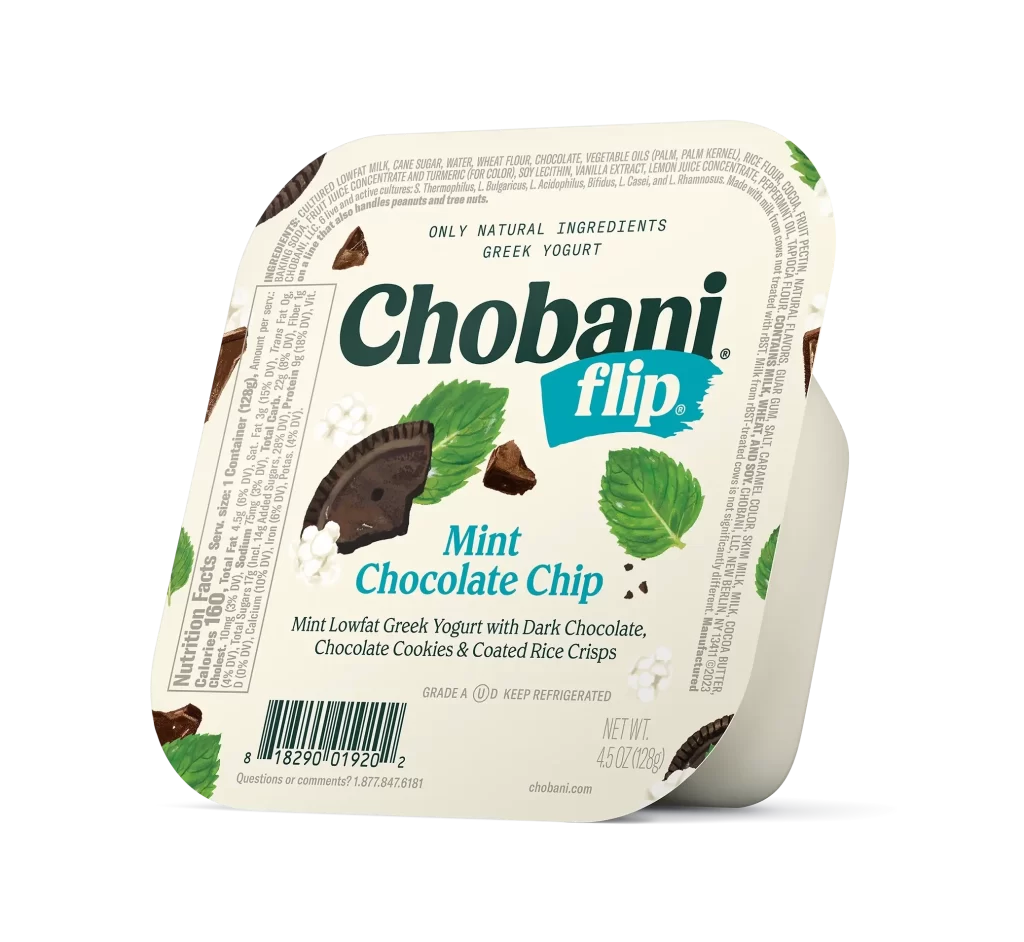 Chobani Flip Mint Chocolate Chip Packaging
