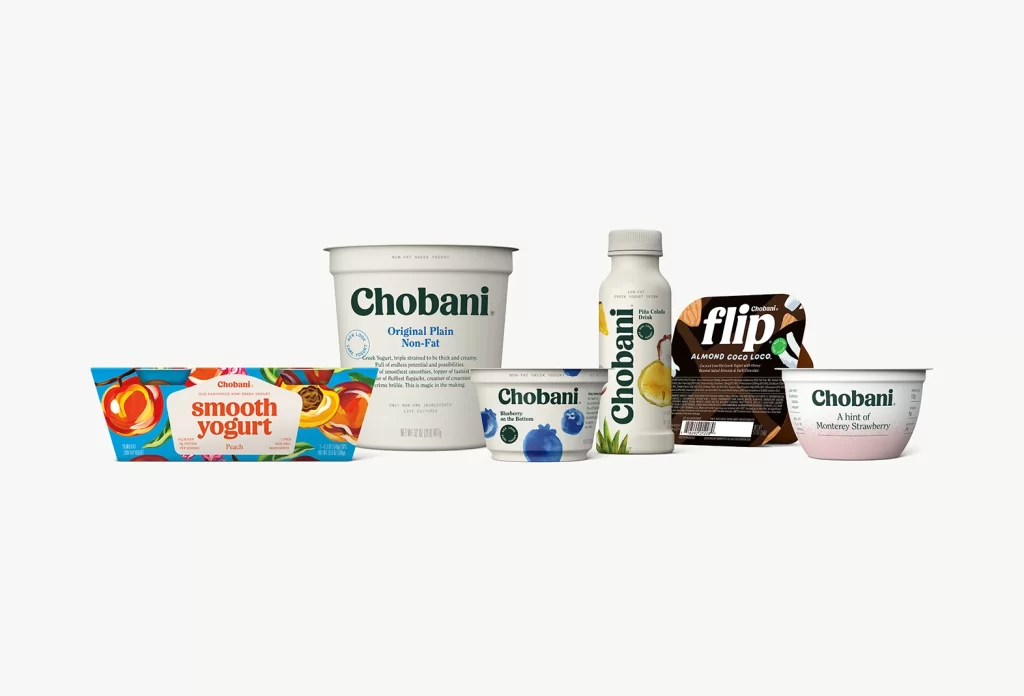 Chobani Flip Peach And Plain Lineup