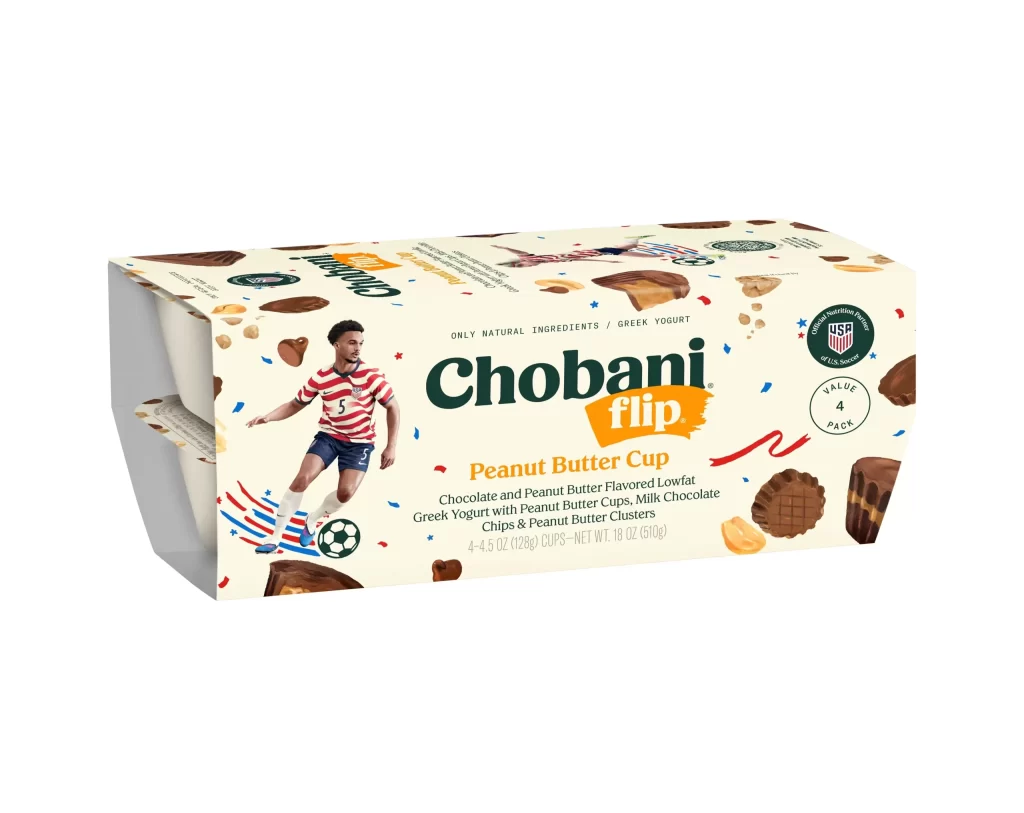 Chobani Flip Peanut Butter Cup 4 Pack Packaging
