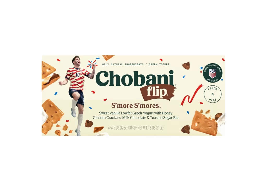 Chobani Flip S’More S’Mores 4 Pack Packaging