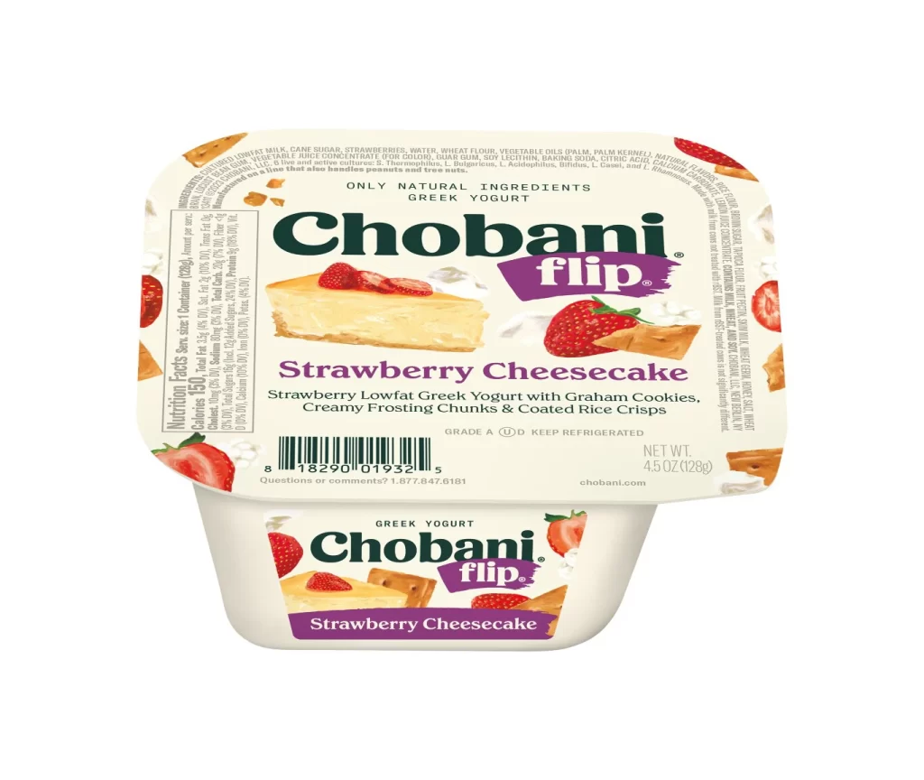 Chobani Flip Strawberry Cheesecake Packaging