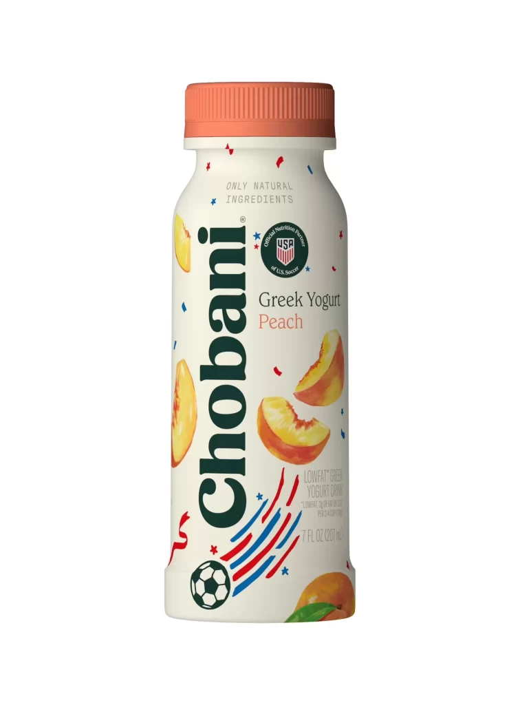 Chobani Greek Yogurt Drink Peach Packaging