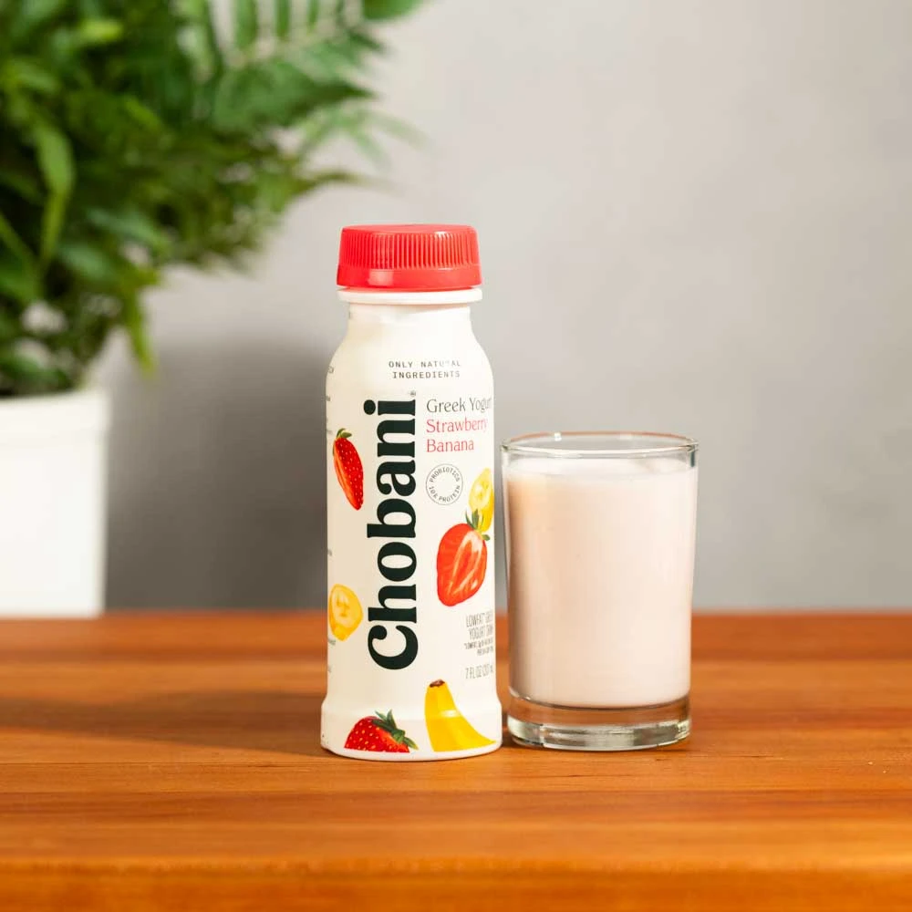 Chobani Greek Yogurt Drink Strawberry Banana