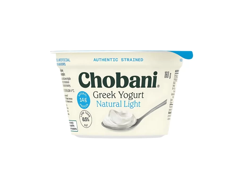 Chobani Greek Yogurt Natural Light Packaging