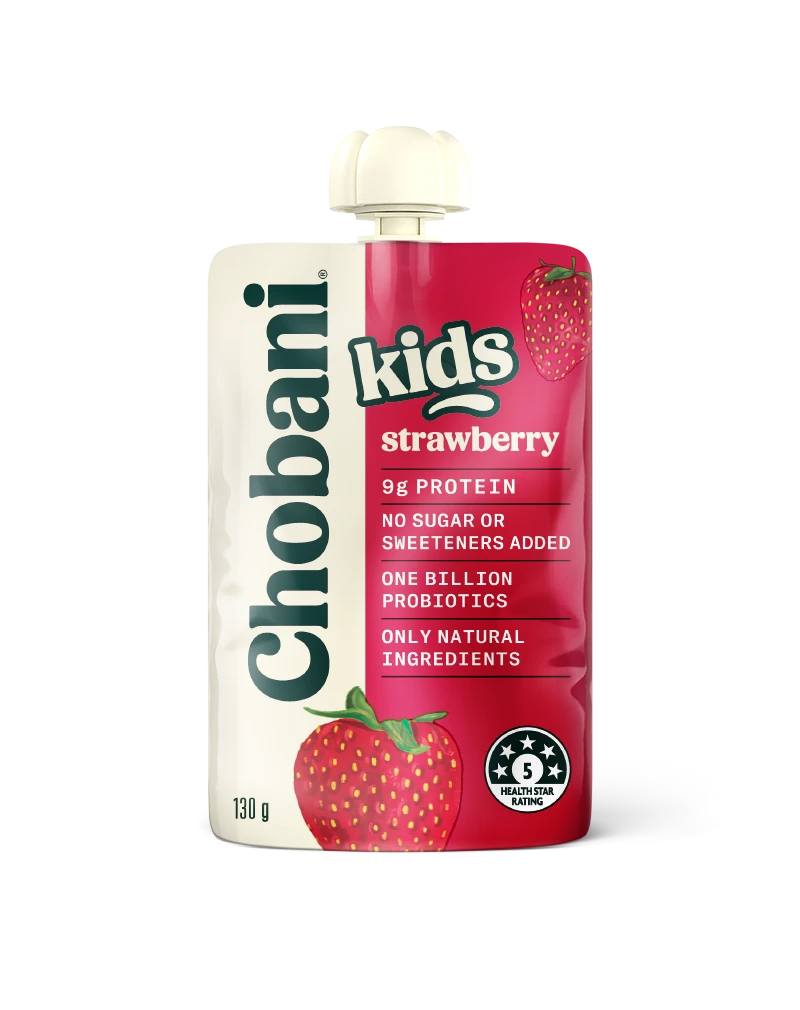 Chobani Kids Strawberry Pouch Packaging