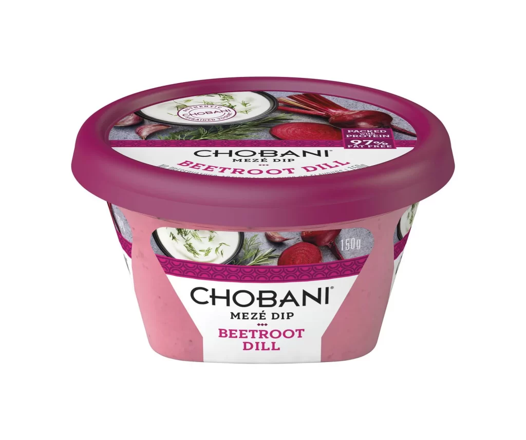 Chobani Meze Dips Beetroot Dill Packaging
