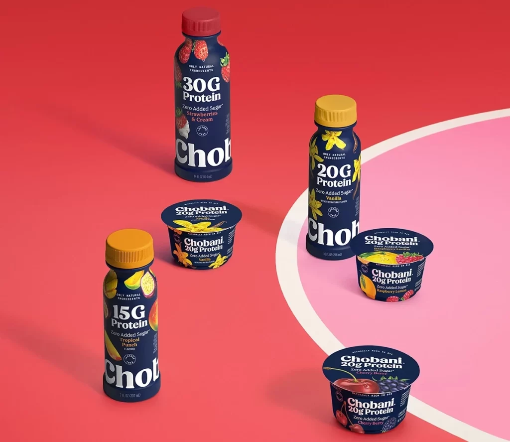 Chobani Protein Yogurt Strawberries And Vanilla Lineup