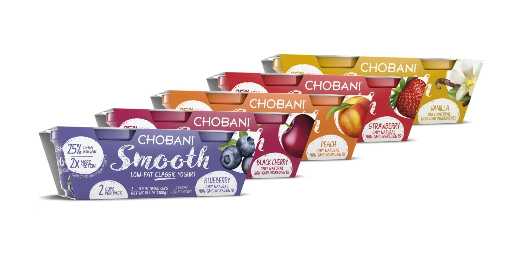 Chobani Smooth Yogurt 2 Pack Packaging