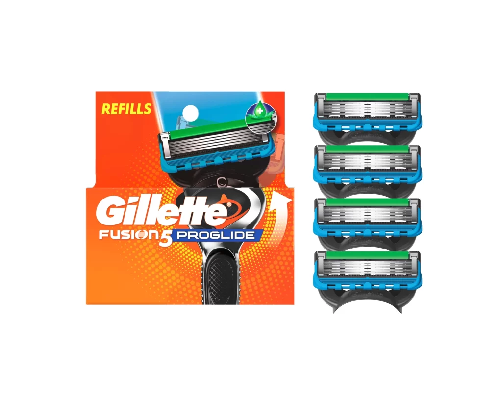 Gillette Fusion5 ProGlide 4 Cartridge Refills Packaging