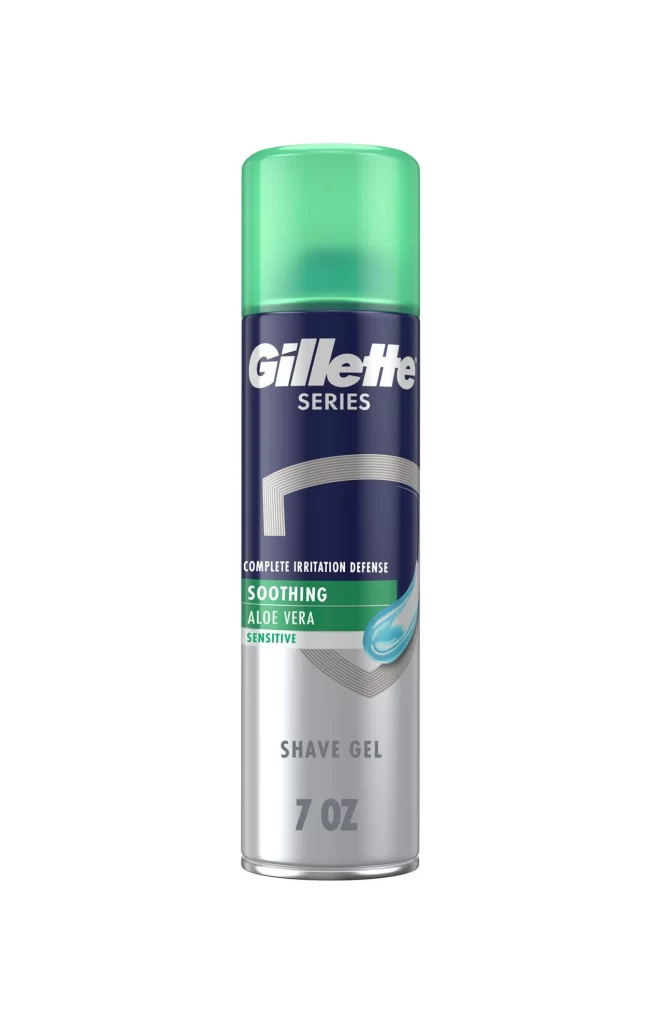 Gillette Series Irritation Defense Aloe Shave Gel Can Packaging