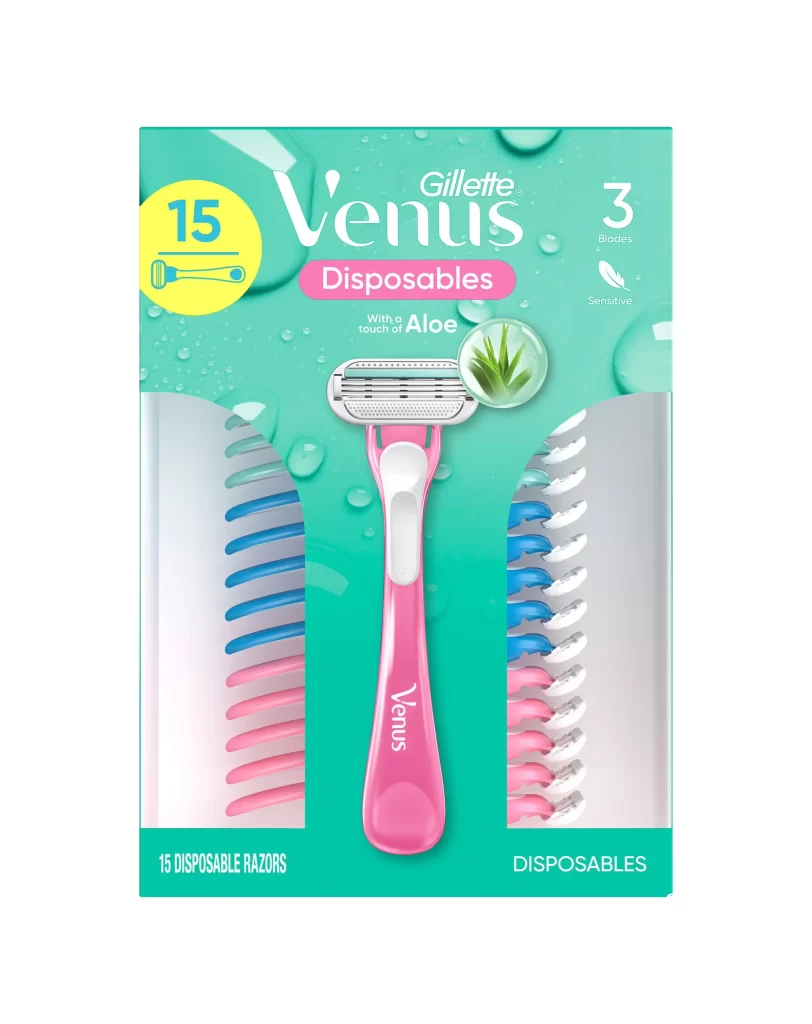 Gillette Venus 15 Disposable Razors Packaging