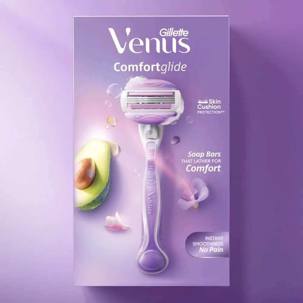 Gillette Venus ComfortGlide Razor Packaging