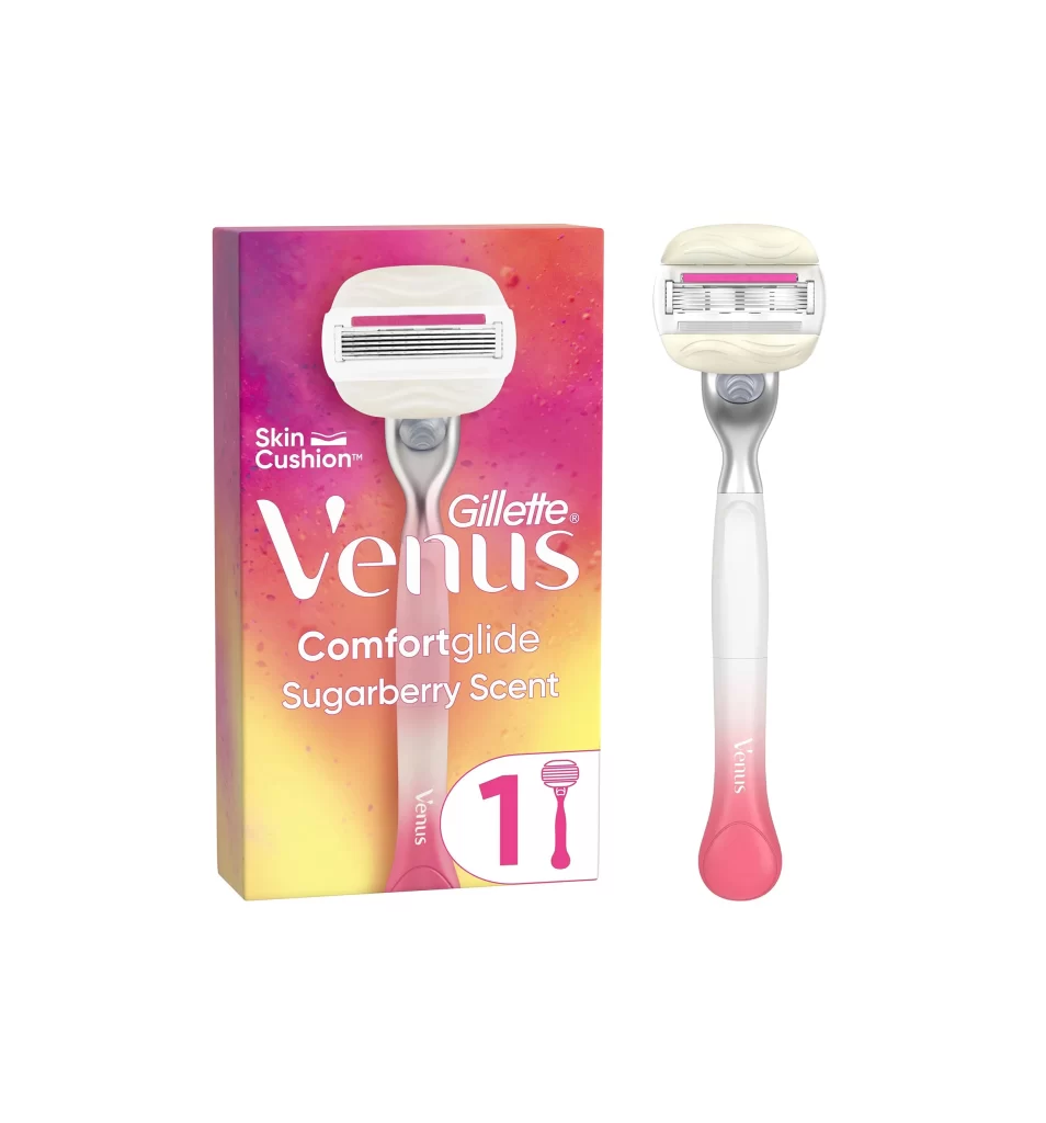 Gillette Venus ComfortGlide SugarBerry Razor Packaging