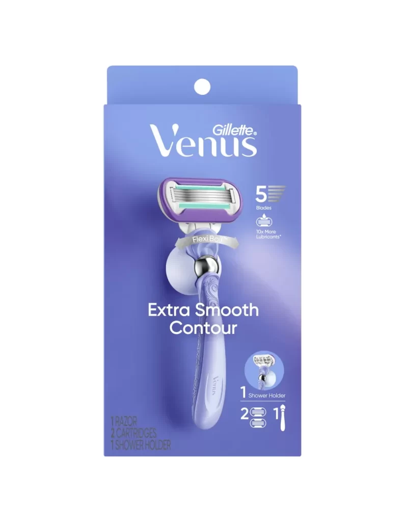 Gillette Venus Extra Smooth Contour Razor 2 Refills Packaging