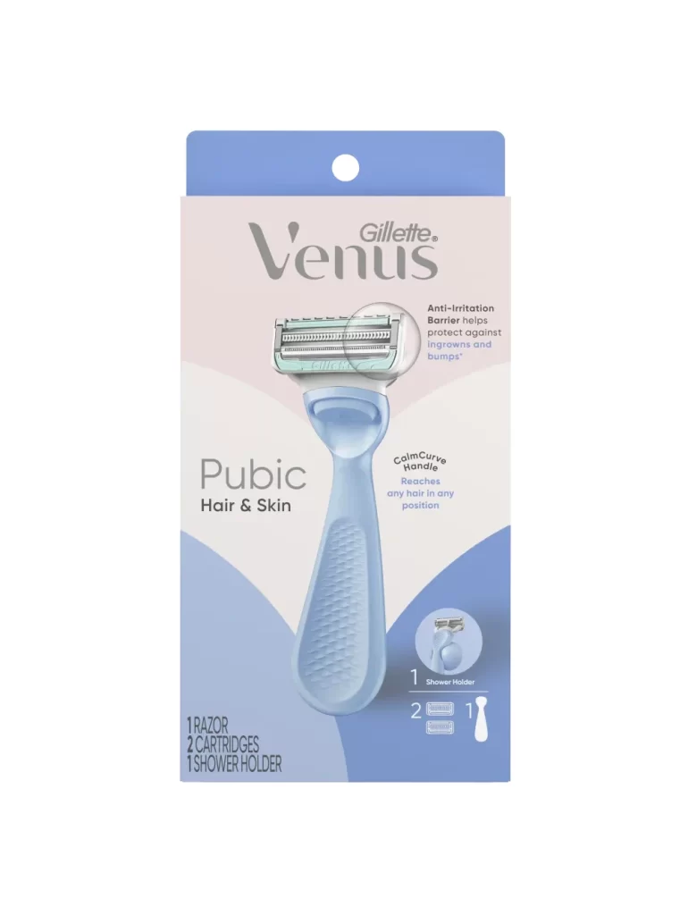 Gillette Venus Pubic Hair And Skin Razor 2 Refills Packaging