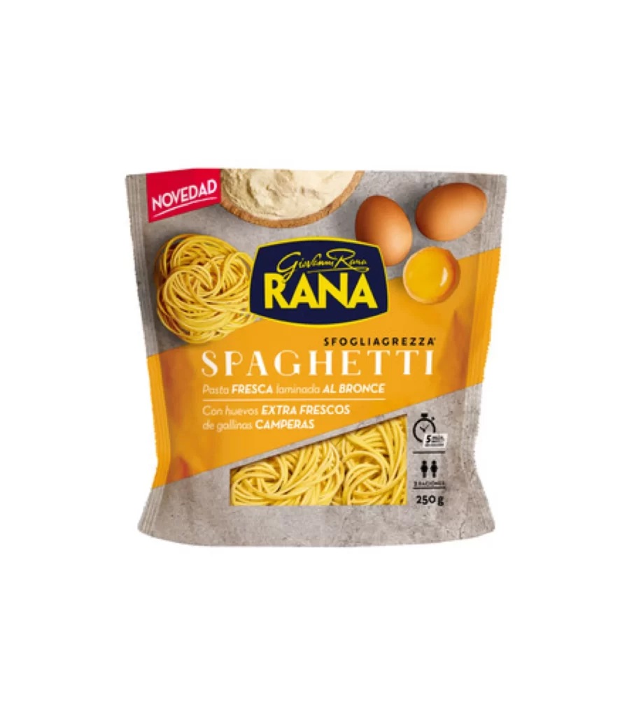 Giovanni Rana SfogliaGrezza Spaghetti Pouch Packaging