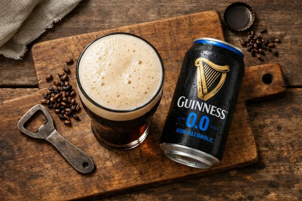 Guinness 0.0 Can And Pint Glass