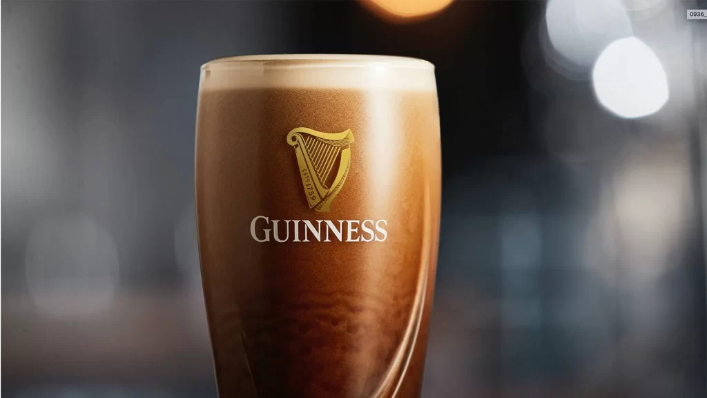 Guinness Draught Stout Pint Glass Hero Shot