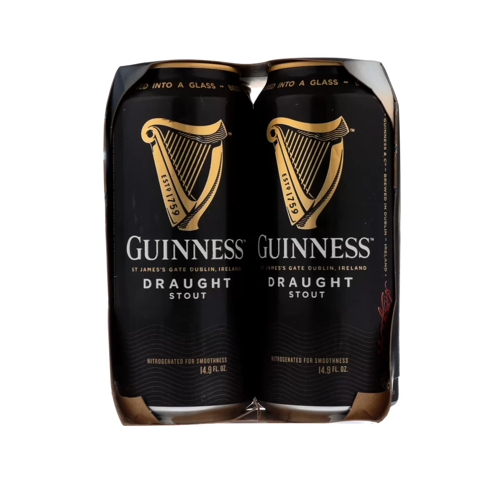 Guinness Draught Stout Two Pack Cans Packaging