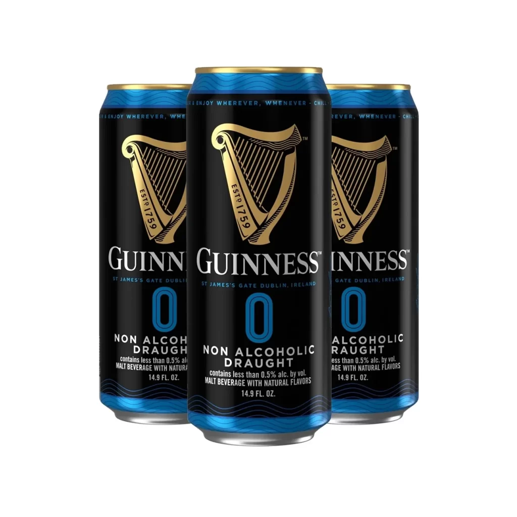 Guinness Non Alcoholic Draught Cans Packaging