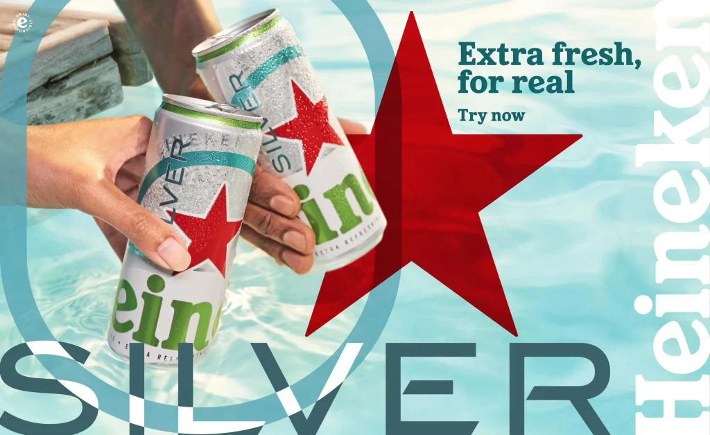 Heineken Silver Cans Pool Advertisement