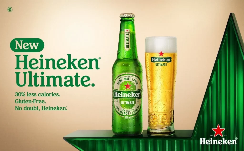 Heineken Ultimate Bottle And Glass Advertisement