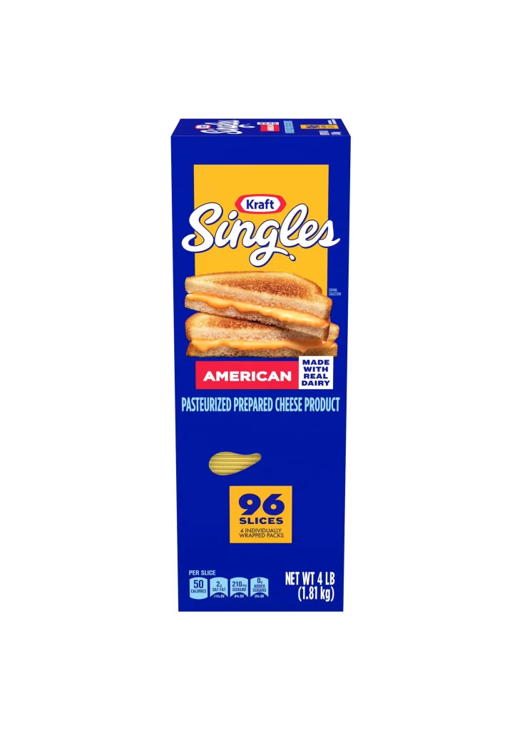 Kraft Singles American Cheese Slices Packaging