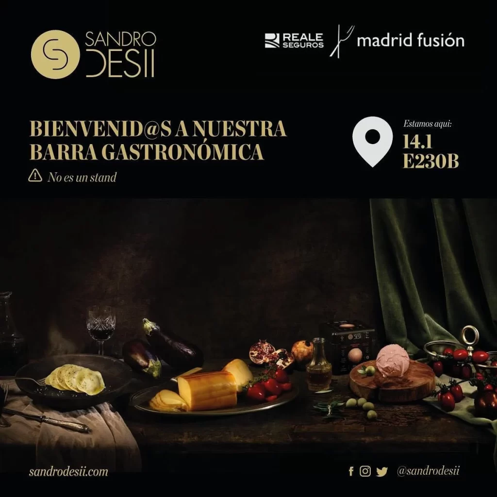 Sandro Desii Madrid Fusion Gastronomic Bar Banner