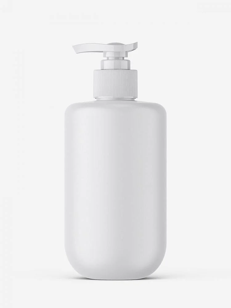 White Pump Bottle Mockup