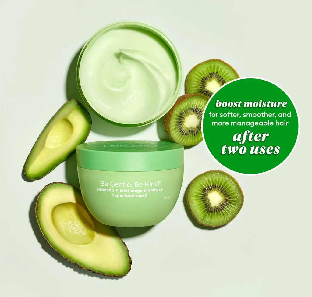 Be Gentle Be Kind Avocado Kiwi Mega Moisture Hair Mask Jar Packaging
