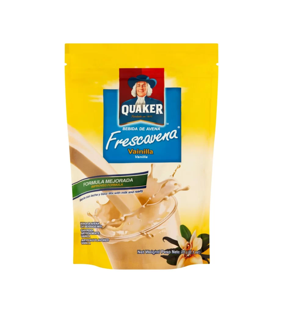 Quaker Frescavena Vanilla Oat Drink Pouch Packaging
