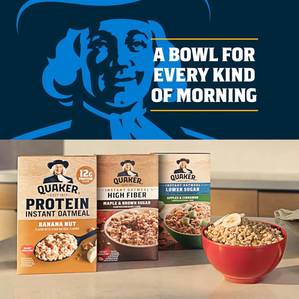 Quaker Instant Oatmeal Variety Boxes Advertisement
