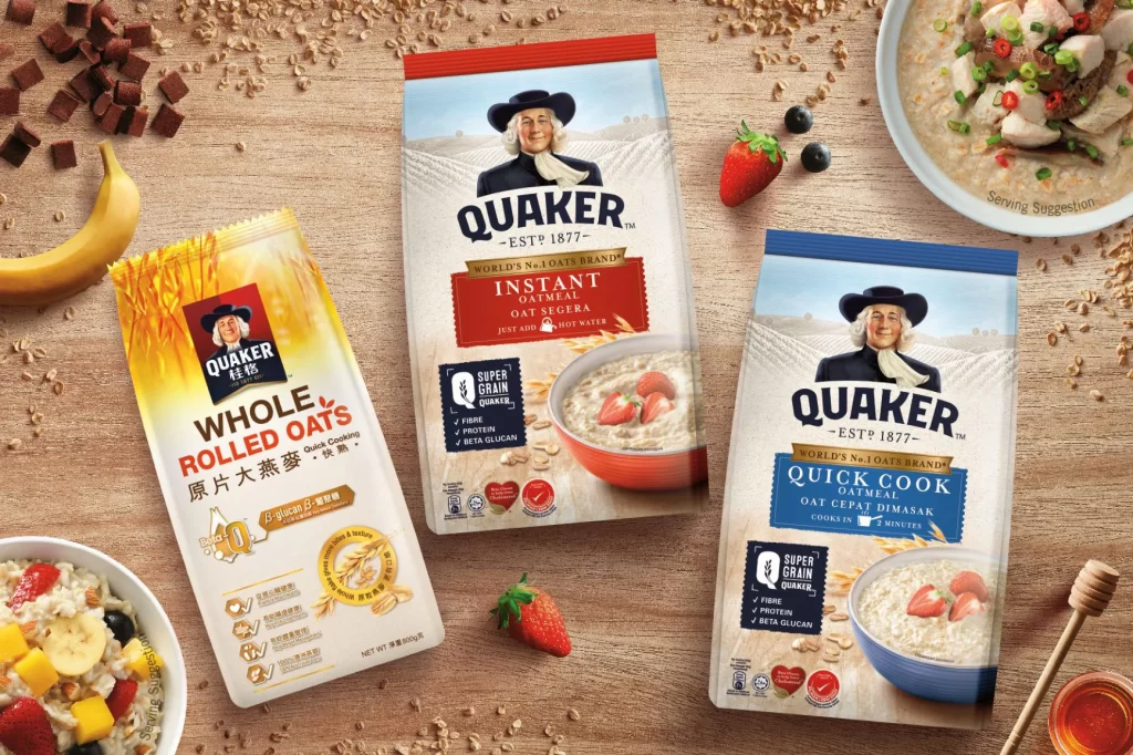 Quaker Oatmeal Texture Varieties Pouches Advertisement