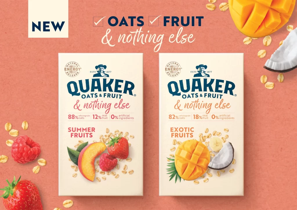 Quaker Oats Fruit Summer Fruits Box Packaging