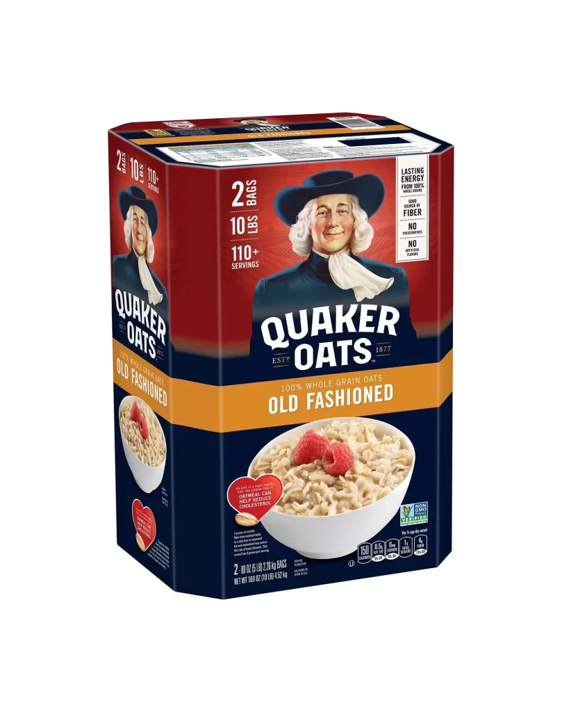 Quaker Old Fashioned Oats 2 Bags Value Box Packaging
