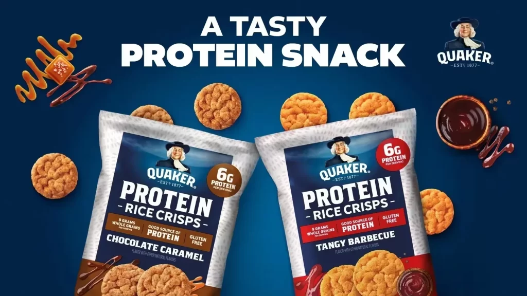 Quaker Protein Rice Crisps Dual Flavor Bags Advertisement