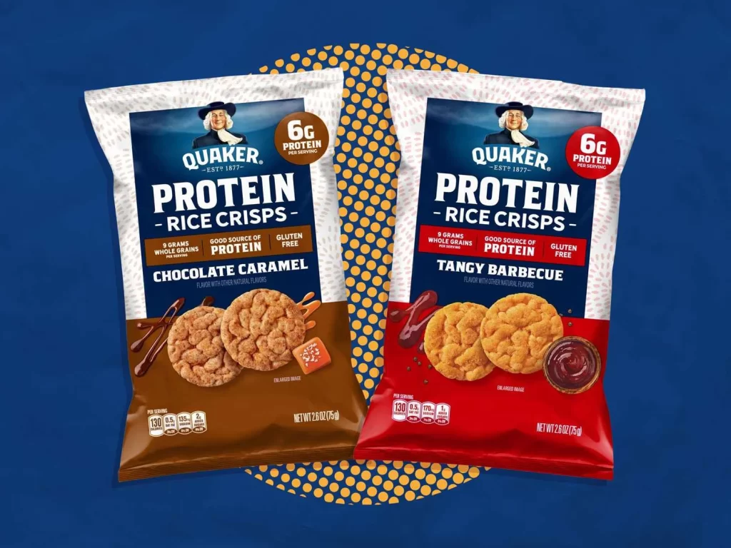 Quaker Protein Rice Crisps Dual Flavor Bags Advertisement
