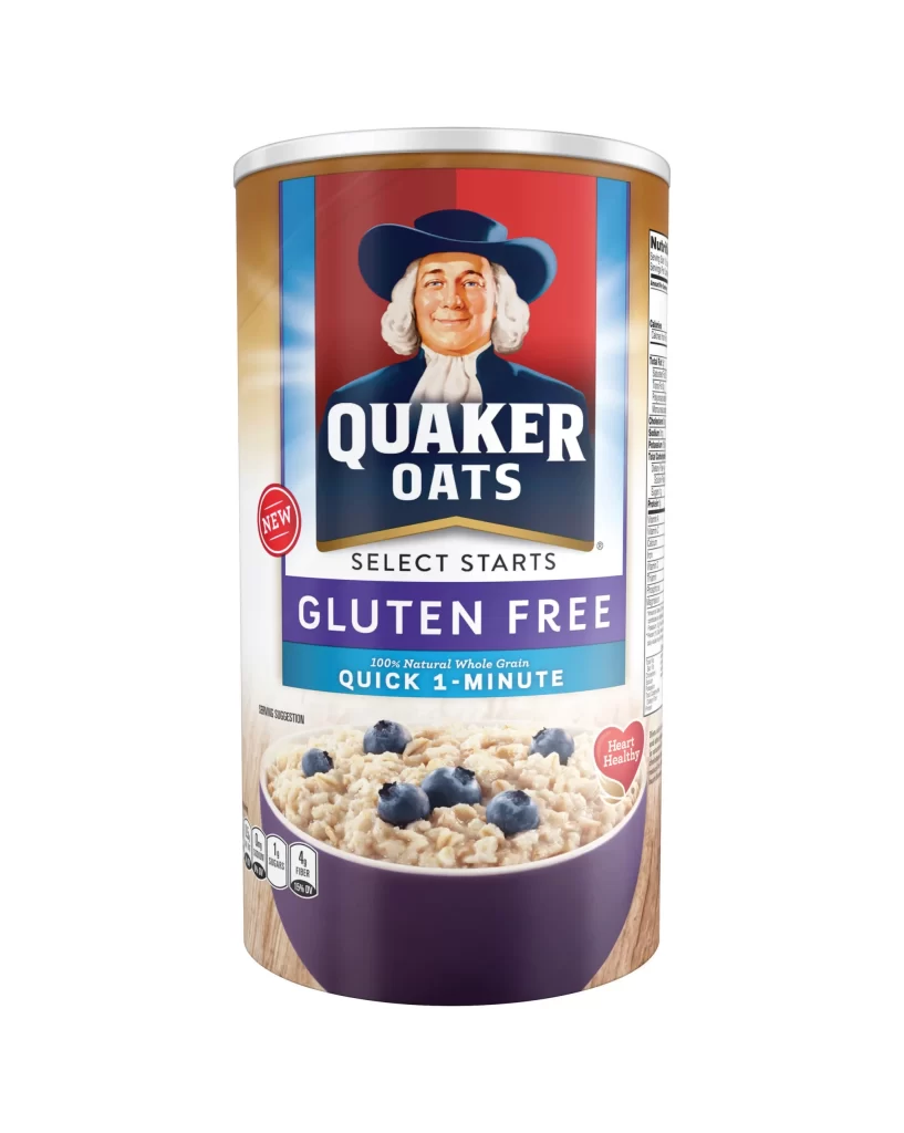 Quaker Select Starts Quick 1 Minute Oats Canister Packaging