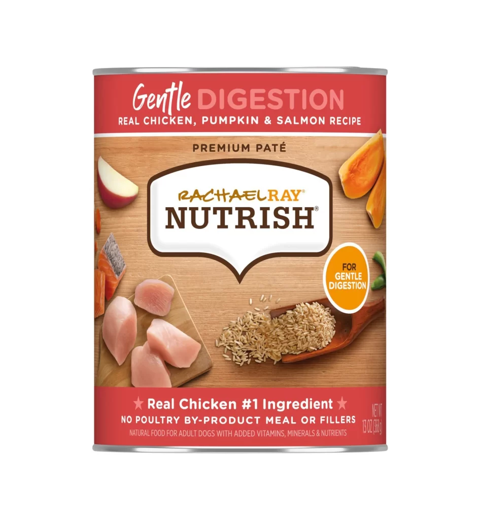 Rachael Ray Nutrish Gentle Digestion Dog Food Can Packaging