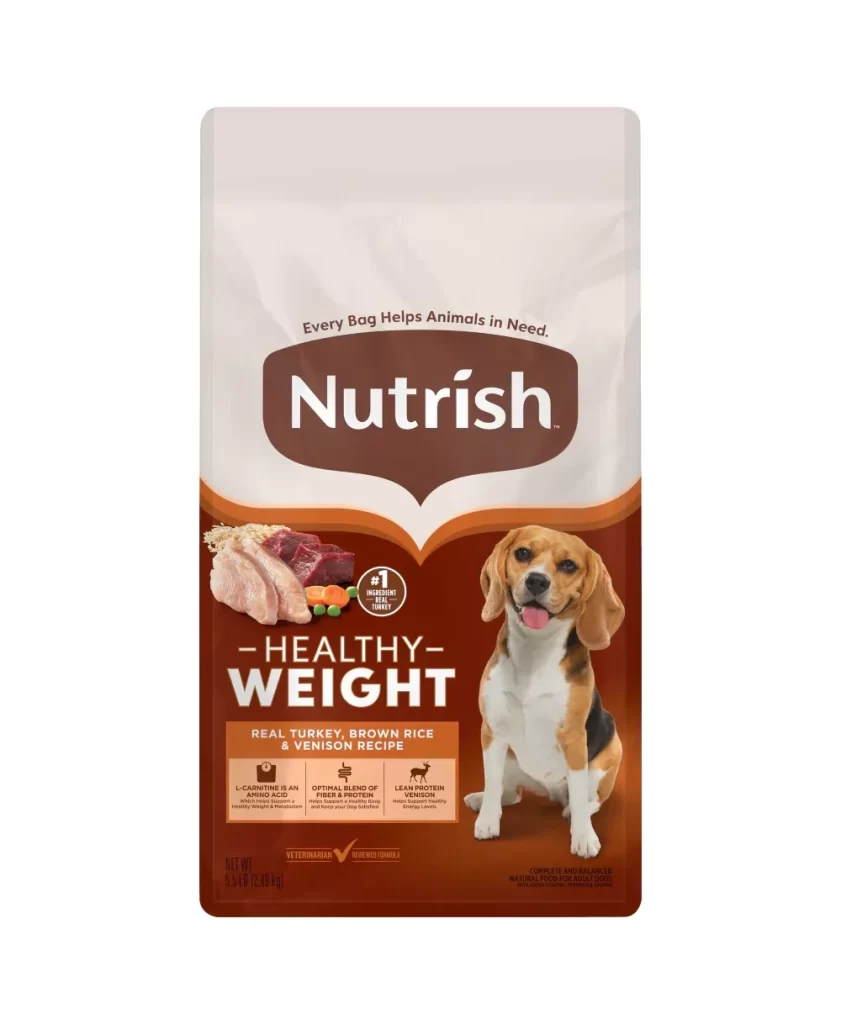 Rachael Ray Nutrish Healthy Weight Dog Food Bag Packaging