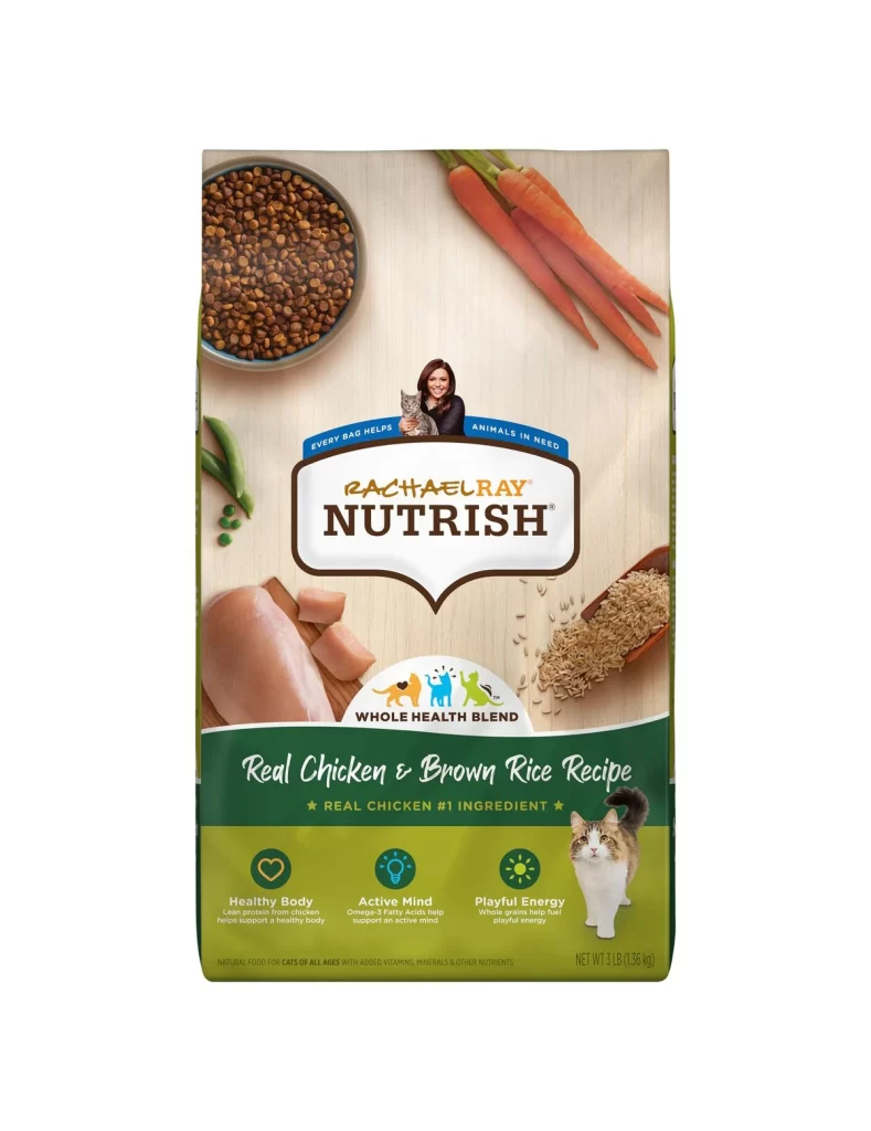 Rachael Ray Nutrish Indoor Complete Cat Food Bag Packaging