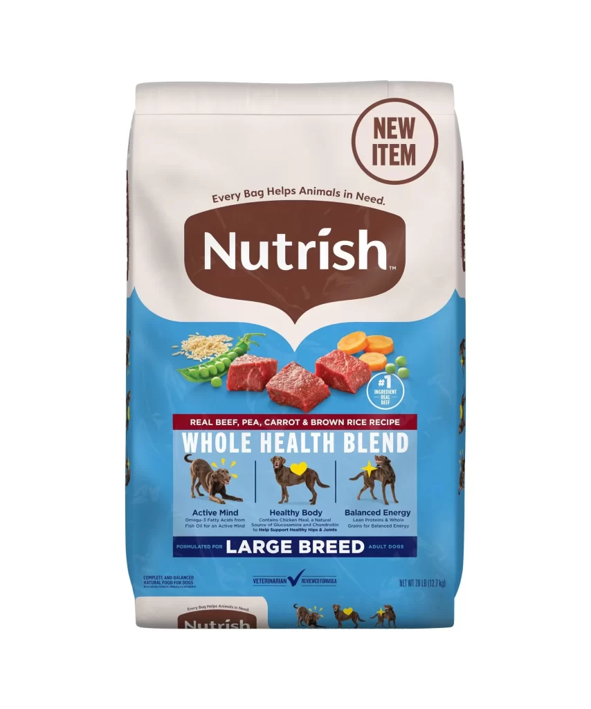 Rachael Ray Nutrish Large Breed Dog Food Bag Packaging