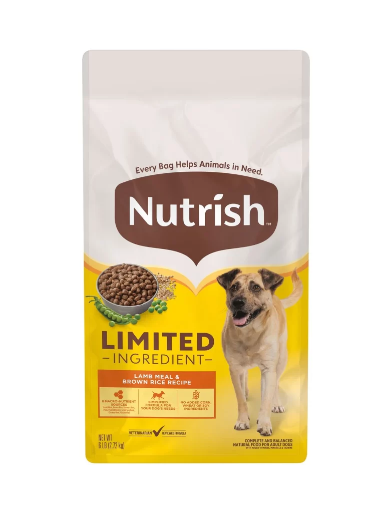 Rachael Ray Nutrish Limited Ingredient Dog Food Bag Packaging