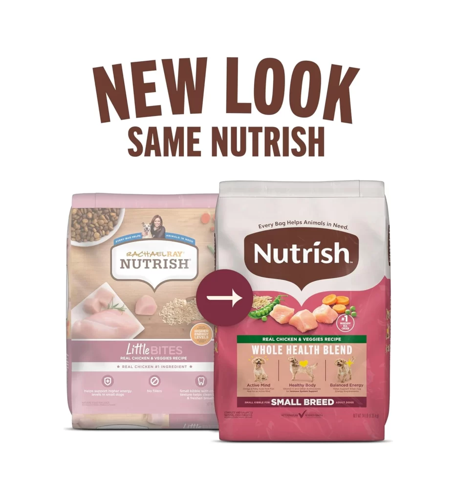 Rachael Ray Nutrish Little Bites Dog Food Bag Rebrand Packaging